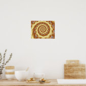 Gouden Spiraal Poster (Keuken)