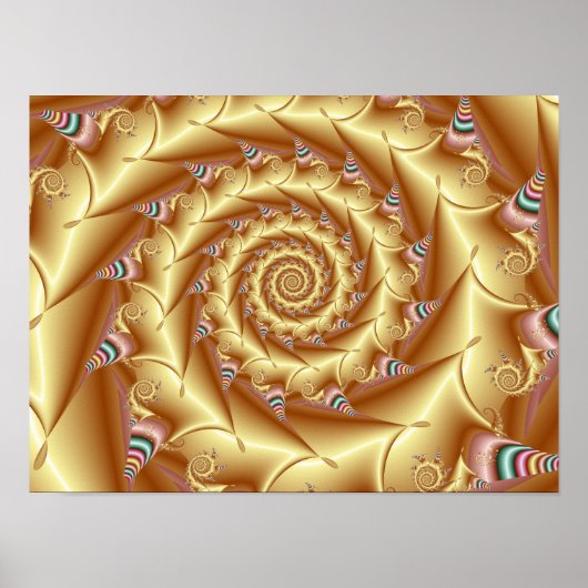 Gouden Spiraal Poster (Voorkant)