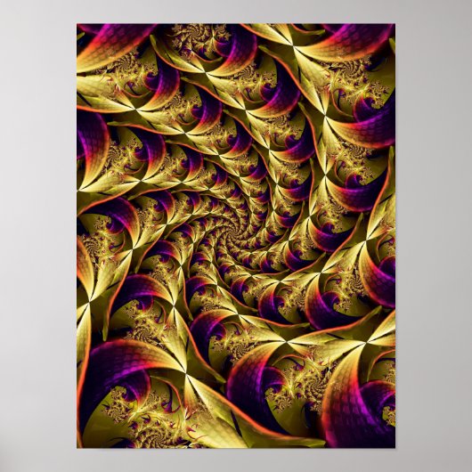 Gouden Spiraal Poster (Voorkant)