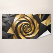 Gouden spiraalgeometrie badhanddoek (Badhanddoek)