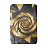 Gouden spiraalgeometrie badmat (Voorkant Verticaal)