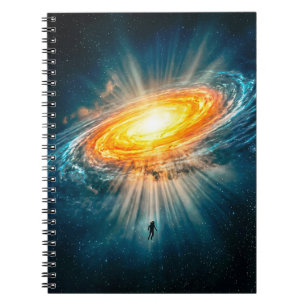 Gouden Spiraalstelsel Astronaut Sciencefiction Rui Notitieboek