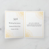 Gouden spiralen 50ste verjaardag Bedankt foto