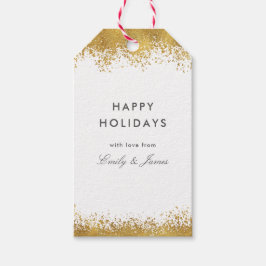 Gouden Spletters Cadeaulabel