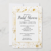 Gouden Spletters Vrijgezellenfeest Kaart (Voorkant)