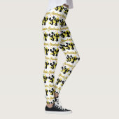GOUDEN SPRANKELENDE CHEERLEADER MEGAPHONE LEGGINGS (Rechts)