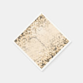 Gouden sprankelende Glamour Party servetten (Hoek)