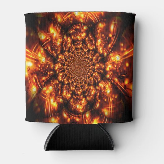 Gouden sprankelende lichten blikjeskoeler (Voorkant)