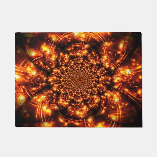 Gouden sprankelende lichten deurmat (Voorkant)