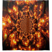 Gouden sprankelende lichten douchegordijn (Voorkant)