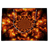 Gouden sprankelende lichten groot cadeauzakje (Voorkant)