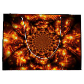 Gouden sprankelende lichten groot cadeauzakje (Achterkant)