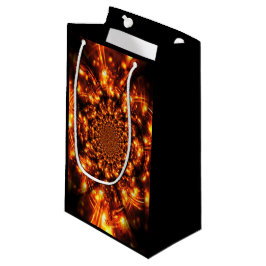 Gouden sprankelende lichten klein cadeauzakje