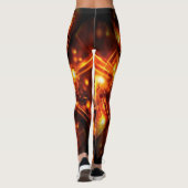 Gouden sprankelende lichten leggings (Achterkant)