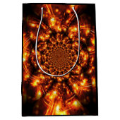 Gouden sprankelende lichten medium cadeauzakje (Voorkant)