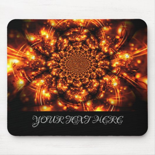 Gouden sprankelende lichten muismat (Voorkant)