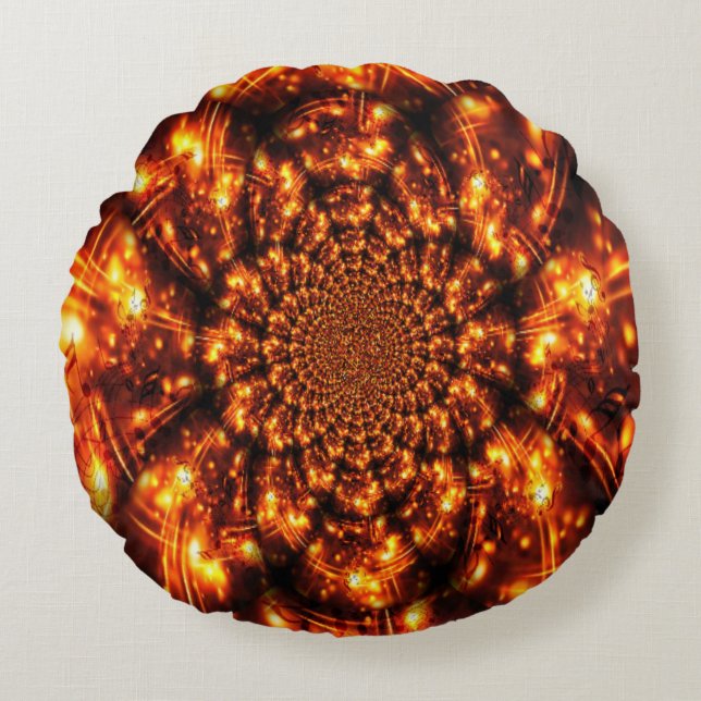 Gouden sprankelende lichten rond kussen (Voorkant)