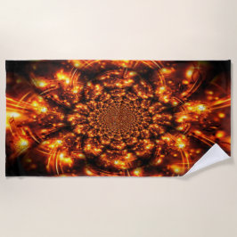 Gouden sprankelende lichten strandlaken