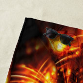 Gouden sprankelende lichten strandlaken (In situ)