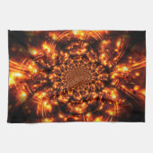 Gouden sprankelende lichten theedoek (Horizontaal)