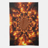 Gouden sprankelende lichten theedoek (Verticaal)