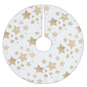 Gouden sprankelende sterren Vrolijk Kerstfeest Vak Kerstboom Rok (Voorkant)