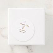 Gouden sprankelende traktaties bakkerij gemaakt me bedankjes labels (In situ)