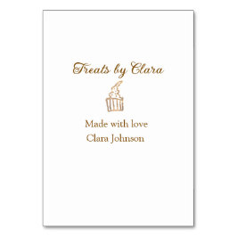 Gouden sprankelende traktaties bakkerij gemaakt me kaart