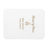 Gouden sprankelende traktaties bakkerij gemaakt me magneet (Horizontaal)