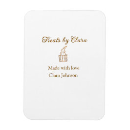 Gouden sprankelende traktaties bakkerij gemaakt me magneet