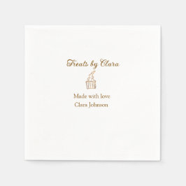 Gouden sprankelende traktaties bakkerij gemaakt me servet