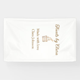 Gouden sprankelende traktaties bakkerij gemaakt me spandoek