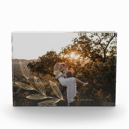 Gouden Spruit Maatwerk Fotoblokken (Voorkant)