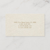 Gouden Sri Yantra / Sri Chakra Dot Art Visitekaartje (Achterkant)