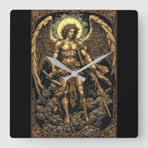Gouden St. Michael Wandklok