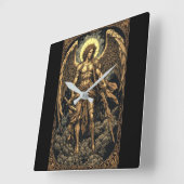 Gouden St. Michael Wandklok (Hoek)