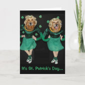 Gouden St. Patrick van het Kaliber Dag Kaart (Voorkant)