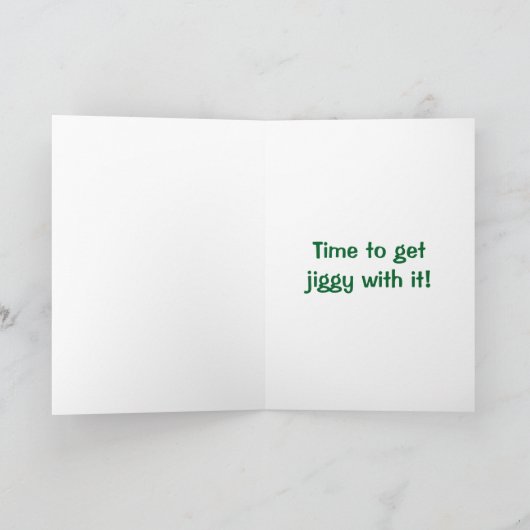 Gouden St. Patrick van het Kaliber Dag Kaart (Binnen)