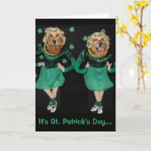 Gouden St. Patrick van het Kaliber Dag Kaart (Gele Bloem)