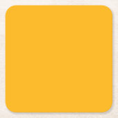 Gouden staaf Geel Herfst Herfst Effen Kleur Kartonnen Onderzetters (Voorkant)