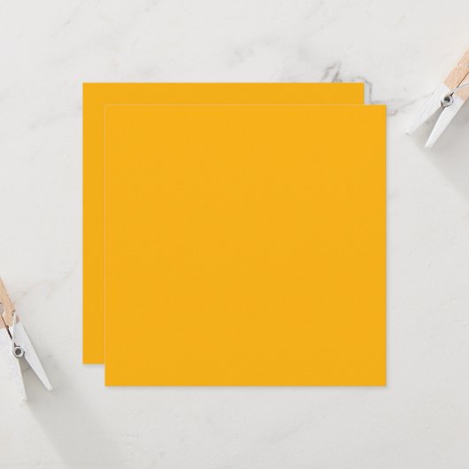 Gouden staaf Geel Herfst Herfst Seizoen Effen Kleu Kaart (Voorkant / Achterkant in situ)