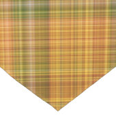 Gouden staaf Geel, Sinaasappel en Groen Plaid Korte Tafelloper (Hoek)