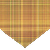 Gouden staaf Geel, Sinaasappel en Groen Plaid Tafelkleed (Gekanteld)