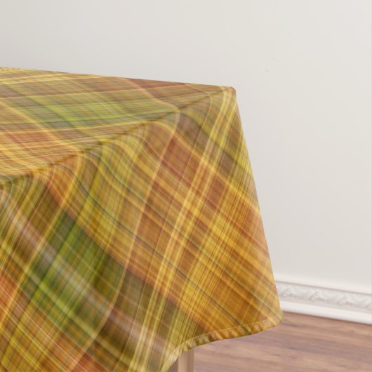 Gouden staaf Geel, Sinaasappel en Groen Plaid Tafelkleed (Voorbeeld)