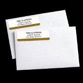 Gouden Staaf Minimalistisch Modern Etiket
