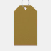 Gouden Staaf Minimalistische Modern Cadeaulabel (Achterkant)