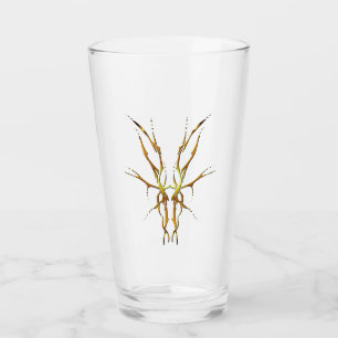 Gouden Stam Deer Schedel Jacht Ontwerp Glas