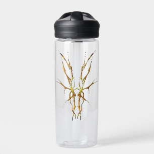 Gouden Stam Deer Schedel Jacht Ontwerp Waterfles
