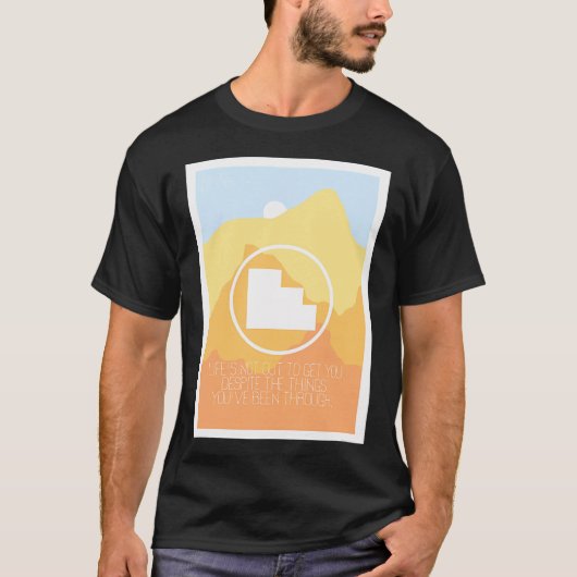 Gouden stappen (ORANJE) T-shirt (Voorkant)