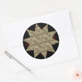 Gouden Starburst Sticker (Envelop)